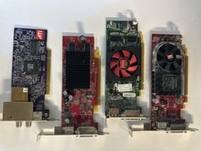 Lot of 4 ATI Radeon Graphics Cards PCIe Mixed Models Tested Clean