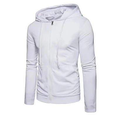 Autumn Men Sweatshirts Long Sleeve Jacket Hoodie Zipper Closure Jacket Male