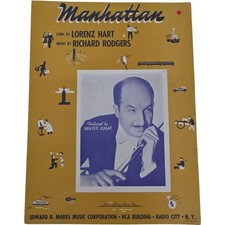 Manhattan Feat by Xavier Cugat by Lorenz Hart Richard Rodger Sheet Music 1925