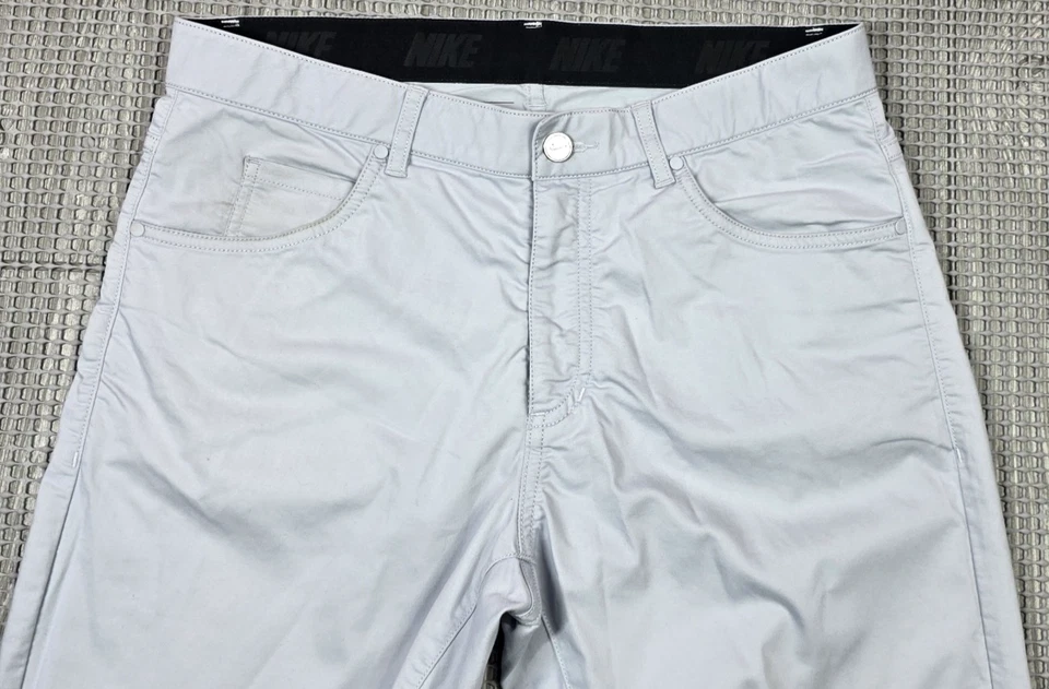 Nike Men Dri-FIT Repel 5-Pocket Slim Fit Golf Pants Light Grey 30x29 Sz M - Image 3 of 4
