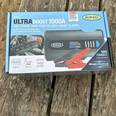 Ring Automotive ULTRABOOST 1000A Lithium Starthilfe Power Pack NEU VERSIEGELTE VERPACKUNG 