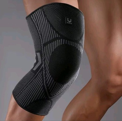 Vilico Kniebandage Ärmel Knieläufer Sport atmungsaktiv schwarz Größe M