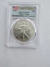 MS70 SILVER EAGLE 2020 P GRADED PCGS 1OZ. 1$ AG COIN FIRST STRIKE
