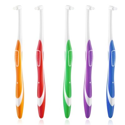 5Pcs End Tuft Toothbrush Tufted Brush Single Tuft Toothbrush Adult Interspace...