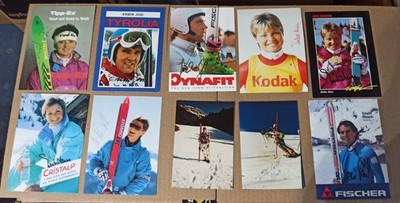10x Autogramme Ski Alpine / Olympia 80er Jahre Original Signiert + K 2042