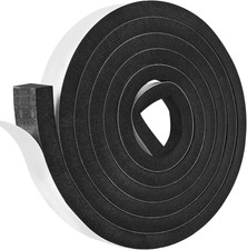 Self Adhesive Foam Tape Weatherstrip 2In X 1In X 6.5Ft High Density Foam Insulat