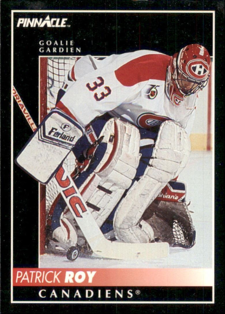 1992-93 Pinnacle Canadian Patrick Roy Montreal Canadiens #130