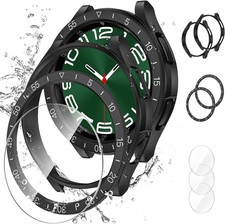 2 2 3 Pack Screen Protector Case for Samsung Galaxy Watch 47mm HD Tempered Gla