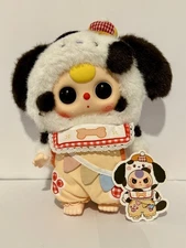 Baby Three 400 % V2 Puppy Dog Classic Eyes Confirmed Open Bag With Card No Box