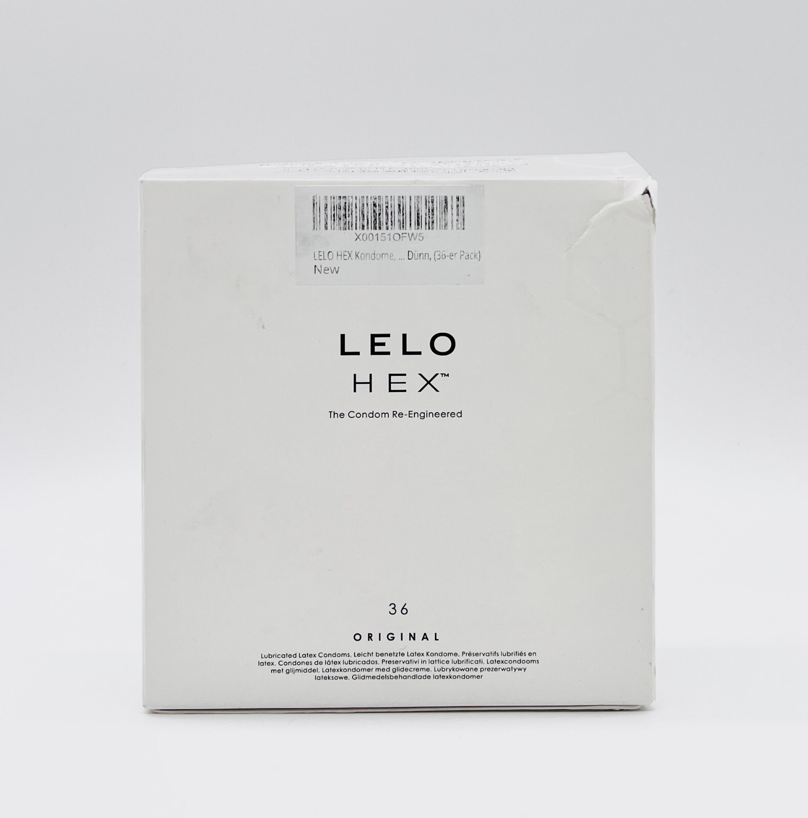 LELO – HEX Condoms Original 36 Pack