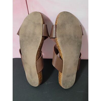 Guppy Love by Blowfish Sandals Womens Size 10 Brown Strappy Slip