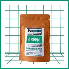 50 grams - Green Grout Pigment for Mosaics Cement Dye by Dyegrout