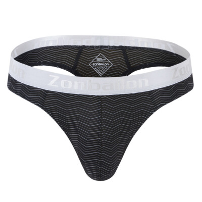 Zonbailon Mens Athletic Thongs Underwear Sexy Man Thong G String Hot T-Back