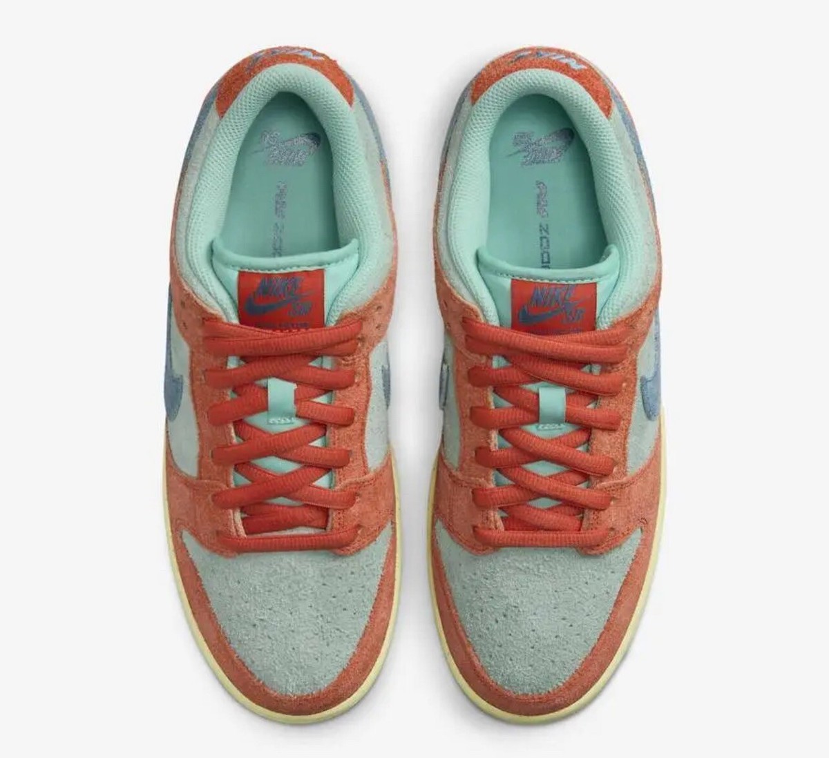 NEW Nike SB Dunk Low Shoes DV5429-800 Size 9 Orange Emerald Rise 130] Sold ❌ Per SB Dunk Low Orange Emerald Rise Size  main image 4