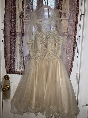 cream dama dresses LaDivine by Cinderella Divine Dama Dress CD0211 Moreno's Wear