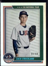 2022 Panini USA Stars & Stripes #91 Zach Strickland Longevity Holo Blue #/60
