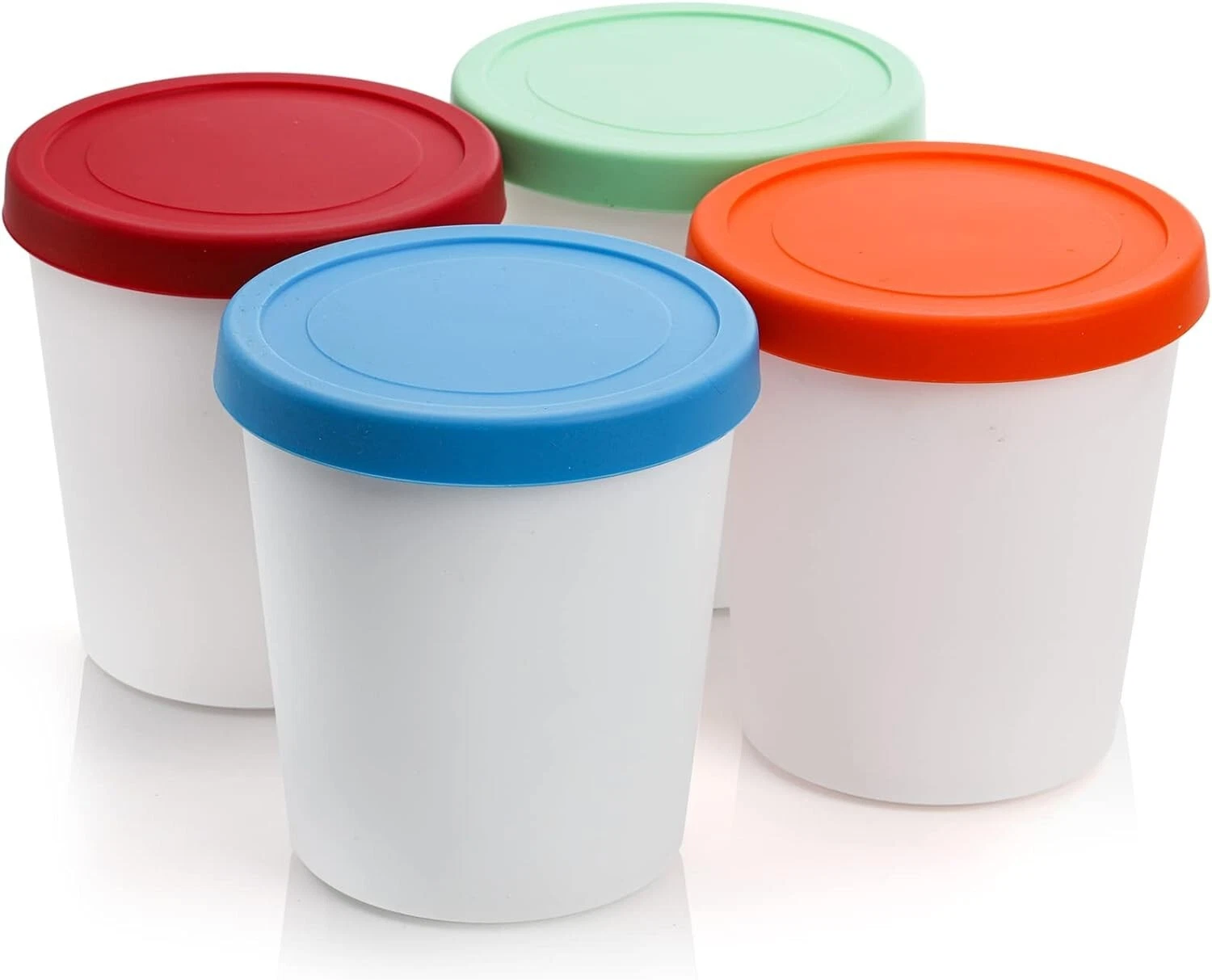4 Pack Ice Cream Containers, 1 Quart Freezer Storage Tubs with Silicone Lids
Opens in a new window o