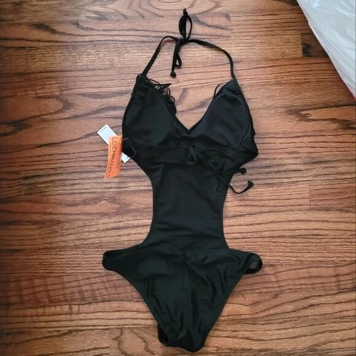 Monokini KENSIE Negro Flecos Recortado Talla S Sexy Primavera Verano Vacaciones en el Campo - Imagen 3 de 3