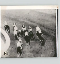 Vintage HORSE RACING Action Shot c.1930s Press Photo MID RACE