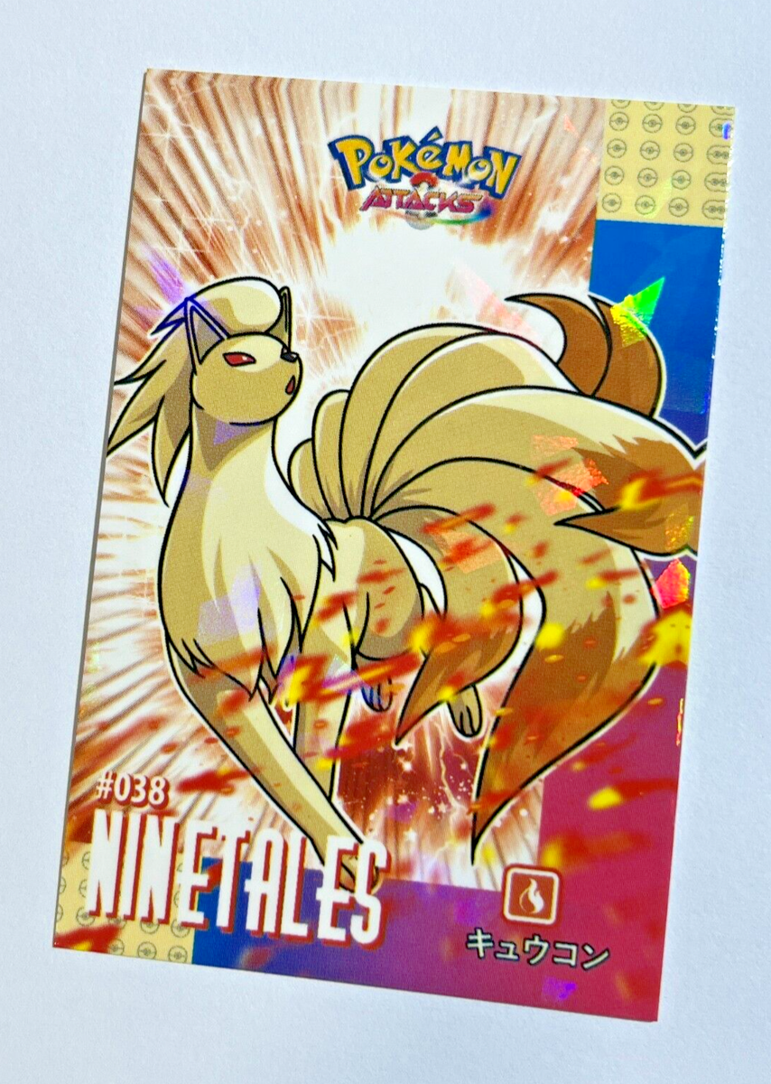 2024 POKEMON ATTACK 1 DATABASE Card #038 NINETALES Kanto Peru Foil