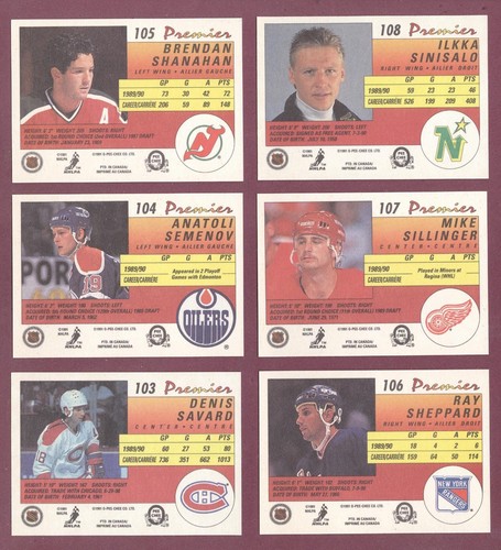 1990-91 O PEE CHEE 90-91 OPC PREMIER NHL HOCKEY CARD 1-132 SEE LIST - Picture 215 of 265