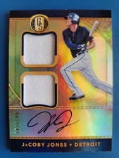 Jacoby Jones 2017 GOLD STANDARD DUAL JSY AUTO #D /199 DETROIT TIGERS!