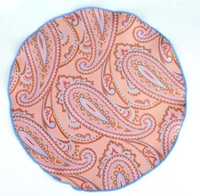 Lord R Colton Masterworks Pocket Round Lerici Gold Paisley Silk - $75 Retail New