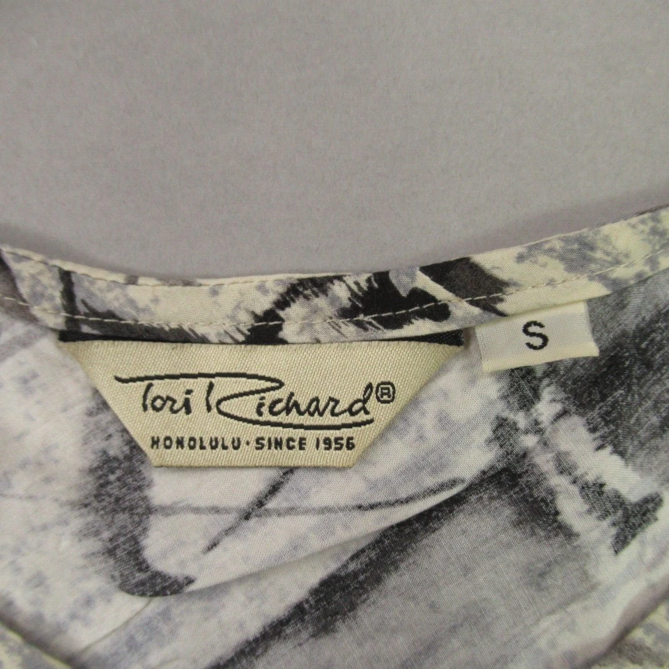 Vestido para mujer Tori Richard pequeño sin mangas ligero recto floral Foto 4 de 4