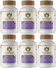 6 x Maharishi GLUCOMAP Tablets 60tab Herbal Ayurvedic