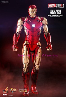 Hot Toys Mms489d25 1/6 Iron Man Mark Xlvi (Concept Art Version 
