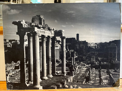 Vintage Rome Black White 11 x 14 Travel Photo Bert Corman Condax Philadelphia
