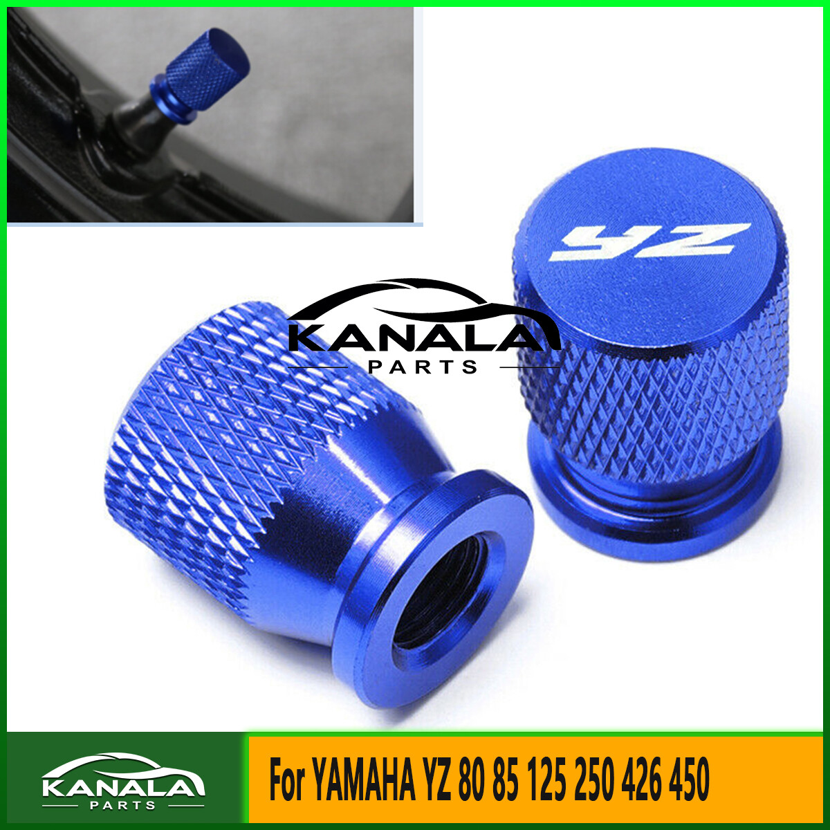 For YAMAHA YZ 80 85 125 250 426 450 Tire Valve CNC Universal Aluminum Covers