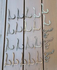 22 Vintage coat hat hangers hooks Cast Iron, Copper, Steel  Aluminum  