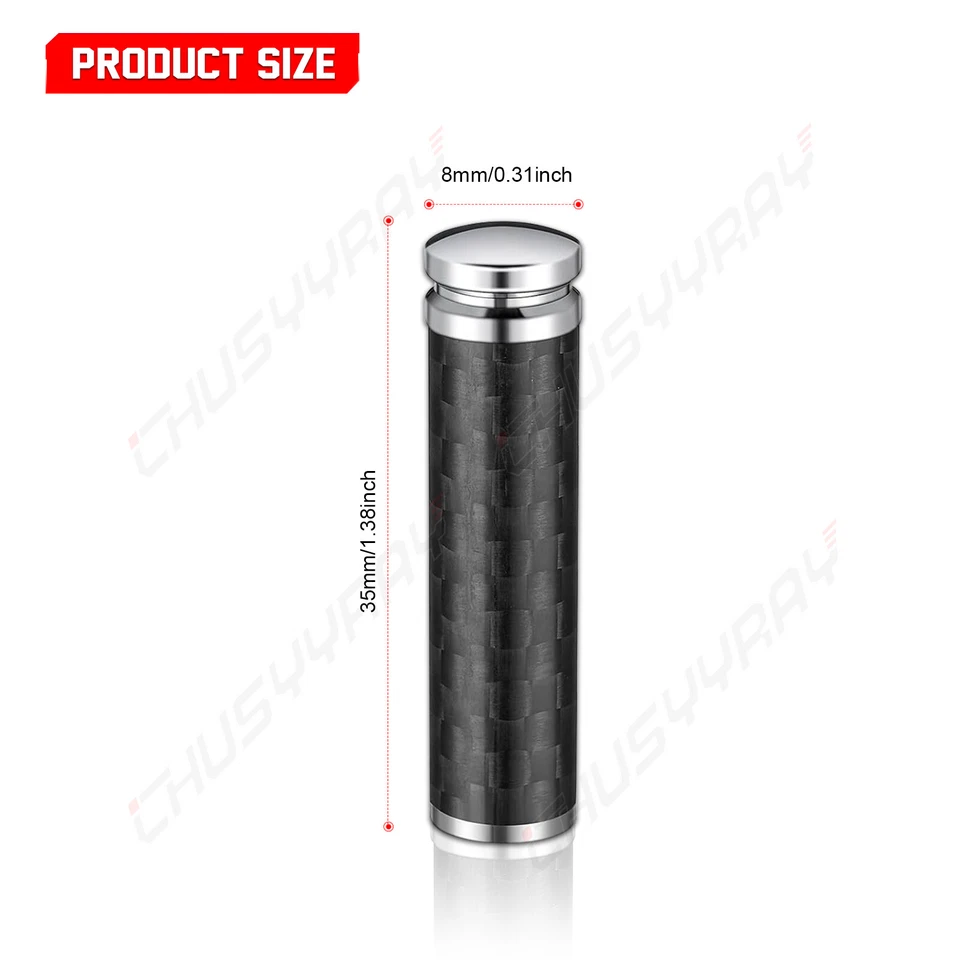 4 PIEZAS Fibra de Carbono Metal Cerradura Puerta Coche Perilla Interior Borde Botón para BMW Foto 2 de 4