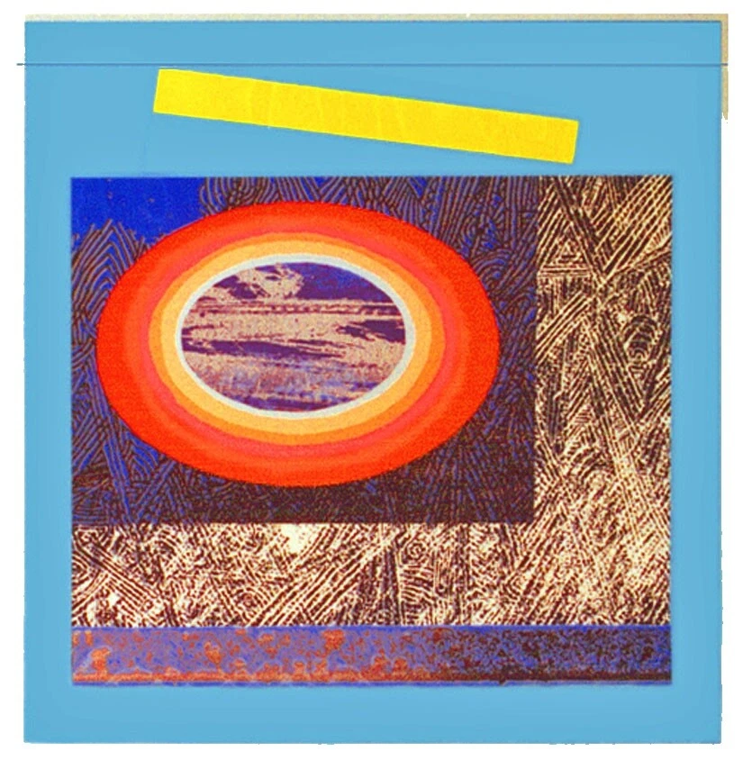 Paisaje de Papel Arte mixta y Collage Arte