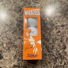 TIGER WOODS - WHEATIES Golf Balls - Sleeve - 3 TITLEIST Golf Balls