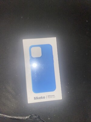 Mkeke Silicone Magnetic case For Apple iPhone 13/14 6.1 Sky Black New Sealed