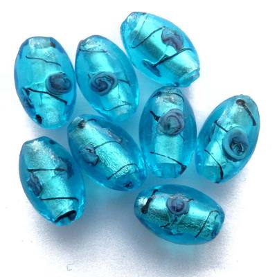 Perles carré 12mm Rose verre façon Murano par 6 pcs - Perles verre façon Murano/Carrés