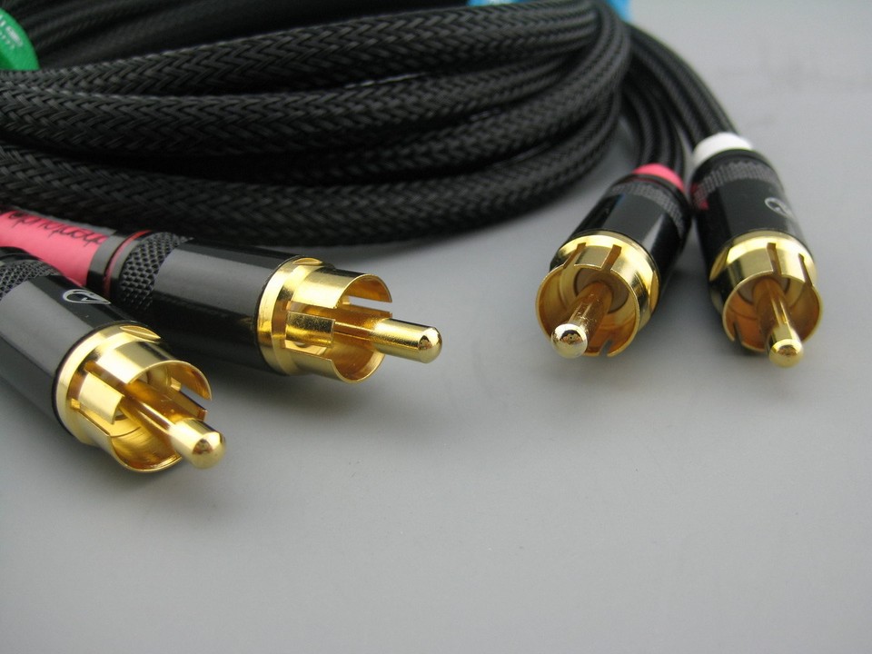 A01(1.5m 5ft) --- Pair(2pcs) Canare L-4E6S Star Quad HIFI RCA Audio Cables