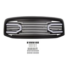 For Dodge Ram 2500 3500 1500 06-09 Black Front Hood Grilleshell Wled Light