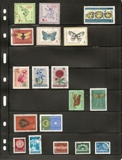 Collection of pre-1970s Stamps - BULGARIA - Single Sided Sheet