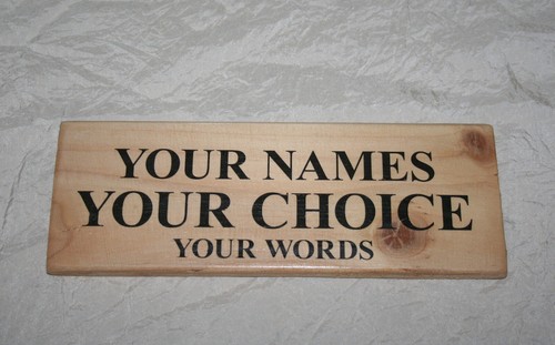 Personalised Sign Plaque Custom Font Choice Indoor Outdoor Garden Shed Garage - Picture 12 of 29