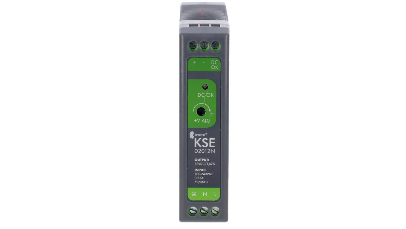 Switching power supply KSE 02012N 230/ 12VDC 1.67A /rail/ 17000-1011 /T2UK