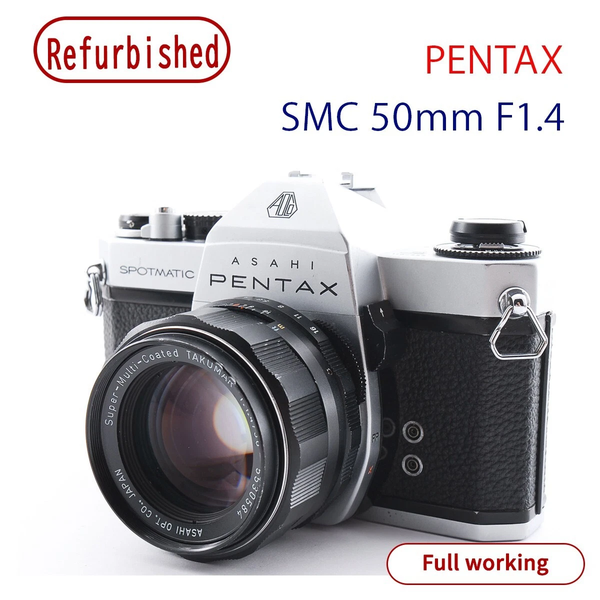 Refurbished】Pentax SPF SMC takumar 50mm F1.8 [Pentaprism replaced