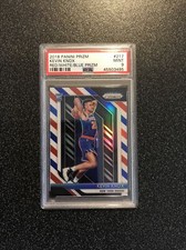 KEVIN KNOX 2018-19 Panini Prizm RED WHITE BLUE PRIZM ROOKIE RC # 217 PSA 9
