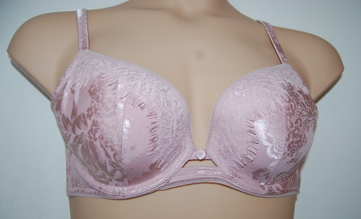 Jenny Packham Plunge Underwired Padded Bra Mid Rose UK 34D EUR 75D BNWT