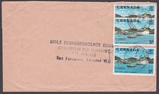 GRENADA 1975 commercial cover to Trinidad BYELANDS village cds...............118
