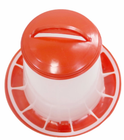 3kg feeder & 3 litre drinker Chicken Poultry Quail Hen Food Water Red container
