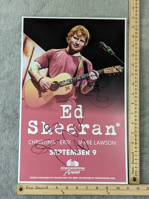 Ed Sheeran, Christina Perri, Jamie Lawson Hand Signed Multiply