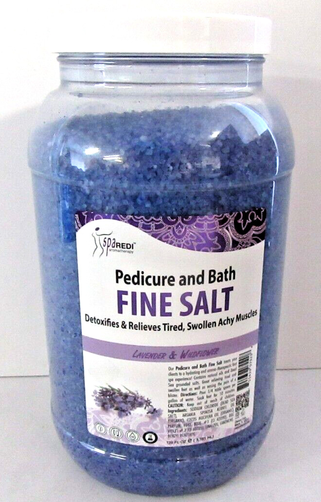9 LBS Spa-Redi Pedi Bath Fine Salt Lavender & Wildflower 128